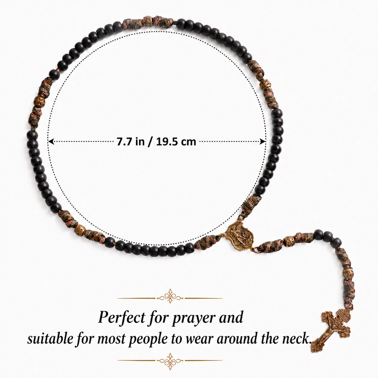 【Deal Today】Tactical Paracord Rosary – St. Michael Protection & Rugged Faith - Image 4