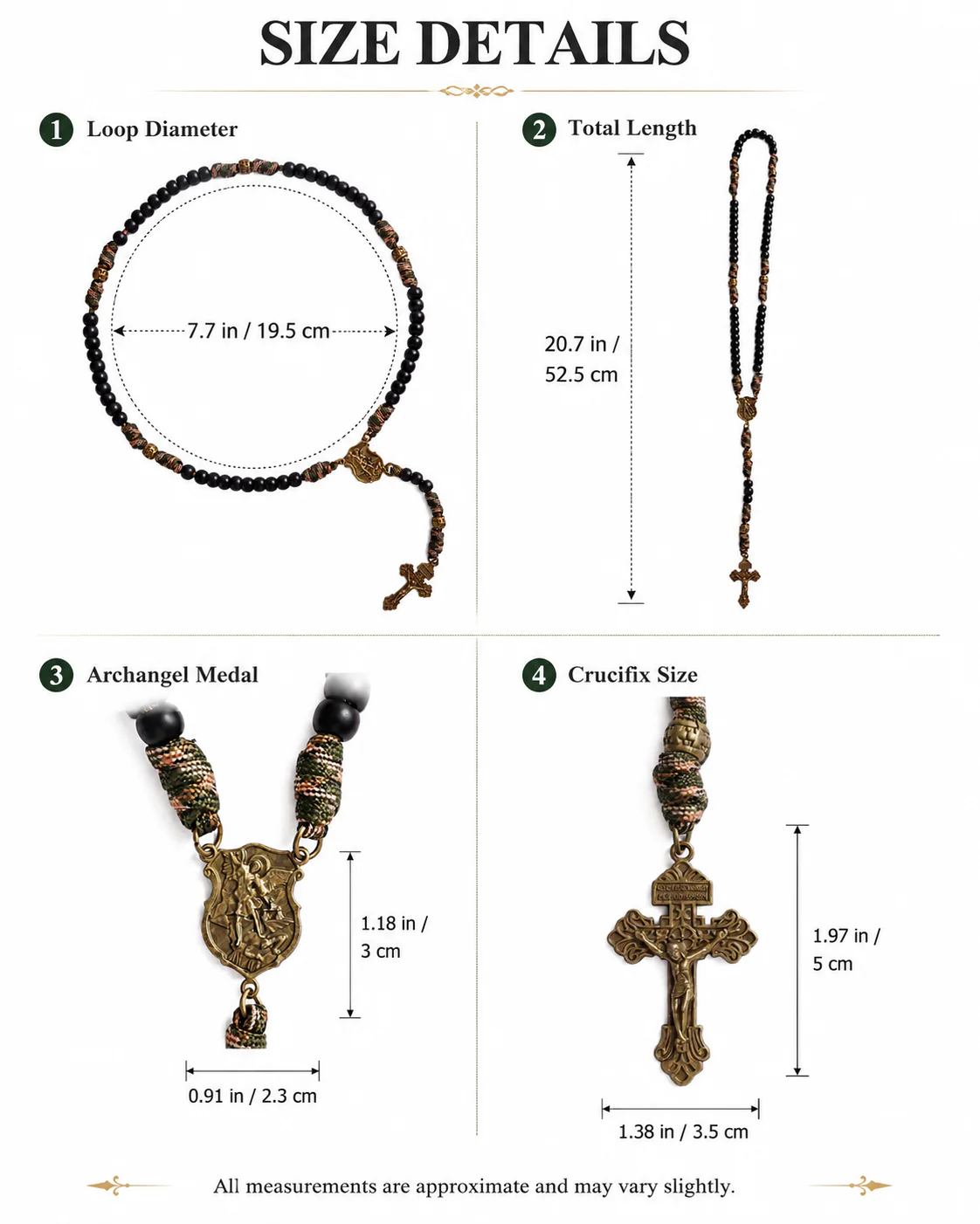 【Deal Today】Tactical Paracord Rosary – St. Michael Protection & Rugged Faith - Image 3