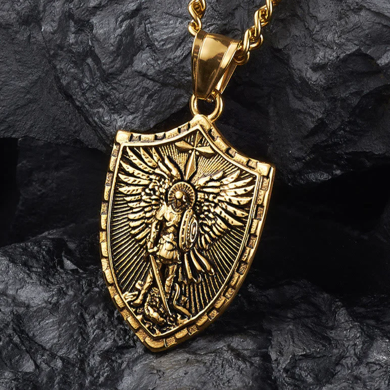 St Michael Necklace - Amen Artisan