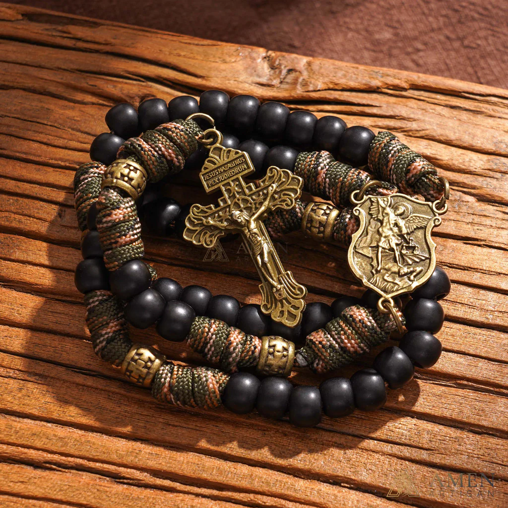 50% Off Today | St. Michael the Archangel Tactical Paracord Rosary | Amen Artisan - Image 17