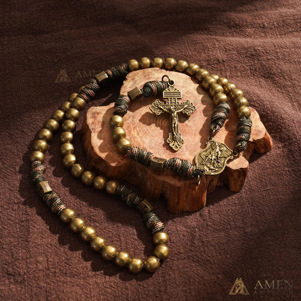50% Off Today | St. Michael the Archangel Tactical Paracord Rosary | Amen Artisan - Image 20