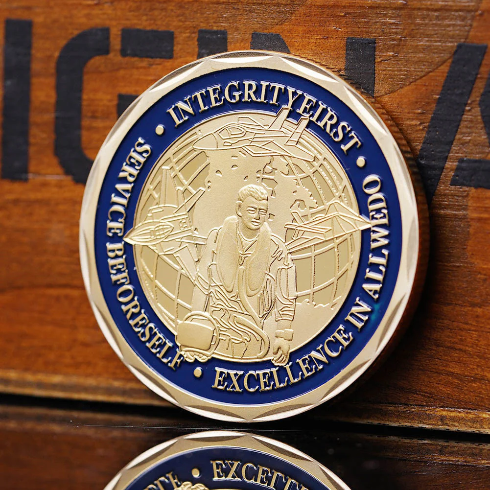 St Michael Shield Challenge Coin – Military & Police Thin Blue Line Tribute - Image 3