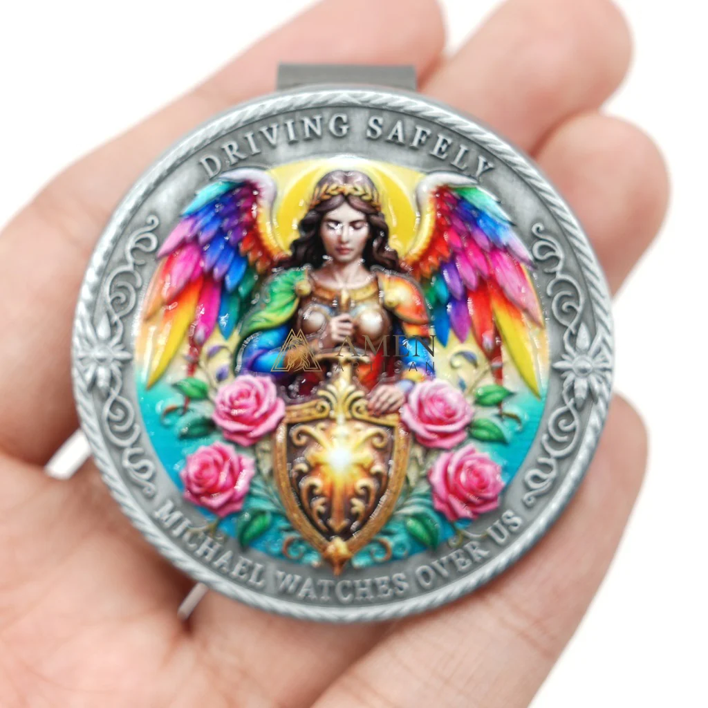 St. Michael the Archangel Car Visor Clip - Image 7