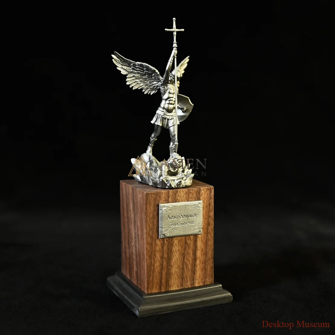 Statue of Archangel Saint Michael the Protector Amen Artisan - Image 2