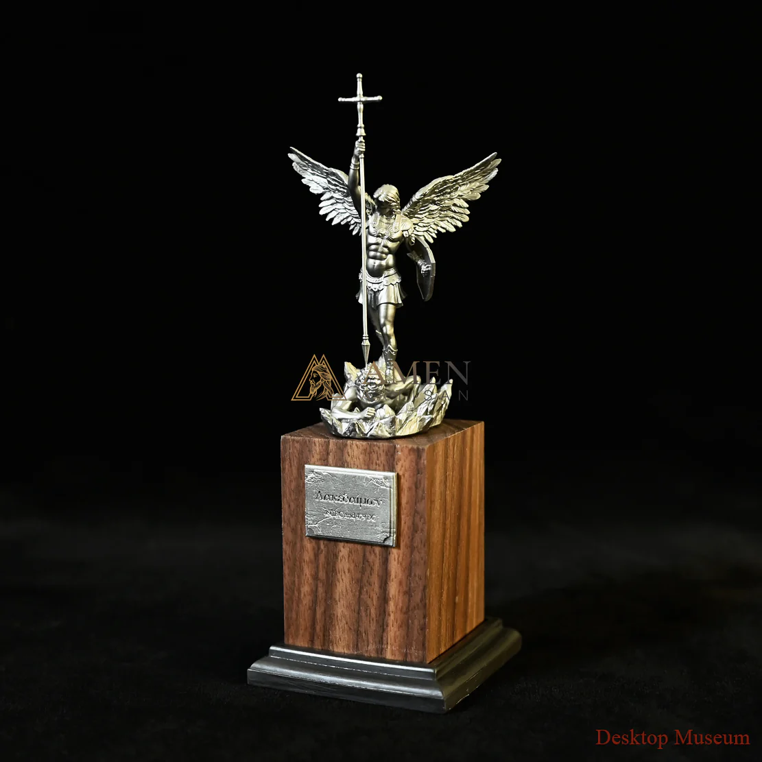 Statue of Archangel Saint Michael the Protector Amen Artisan - Image 3