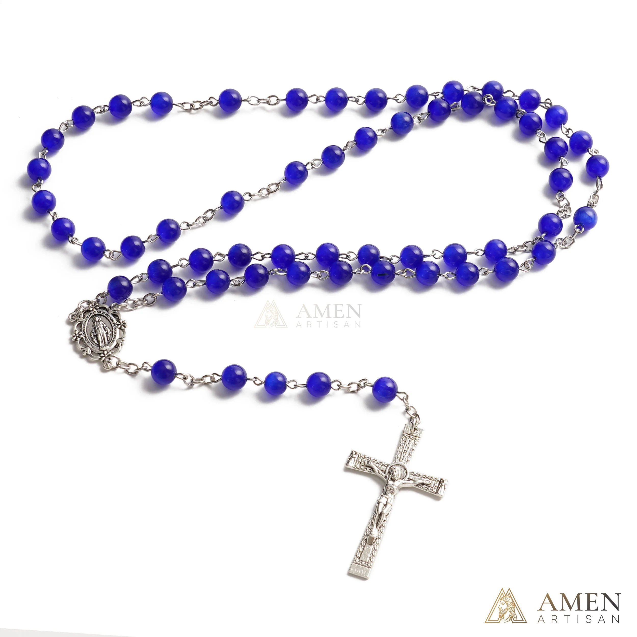 Blue Cat’s Eye  Rosary - Image 2