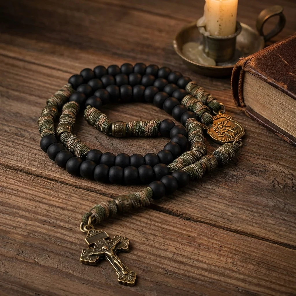 【Deal Today】Tactical Paracord Rosary – St. Michael Protection & Rugged Faith - Image 12