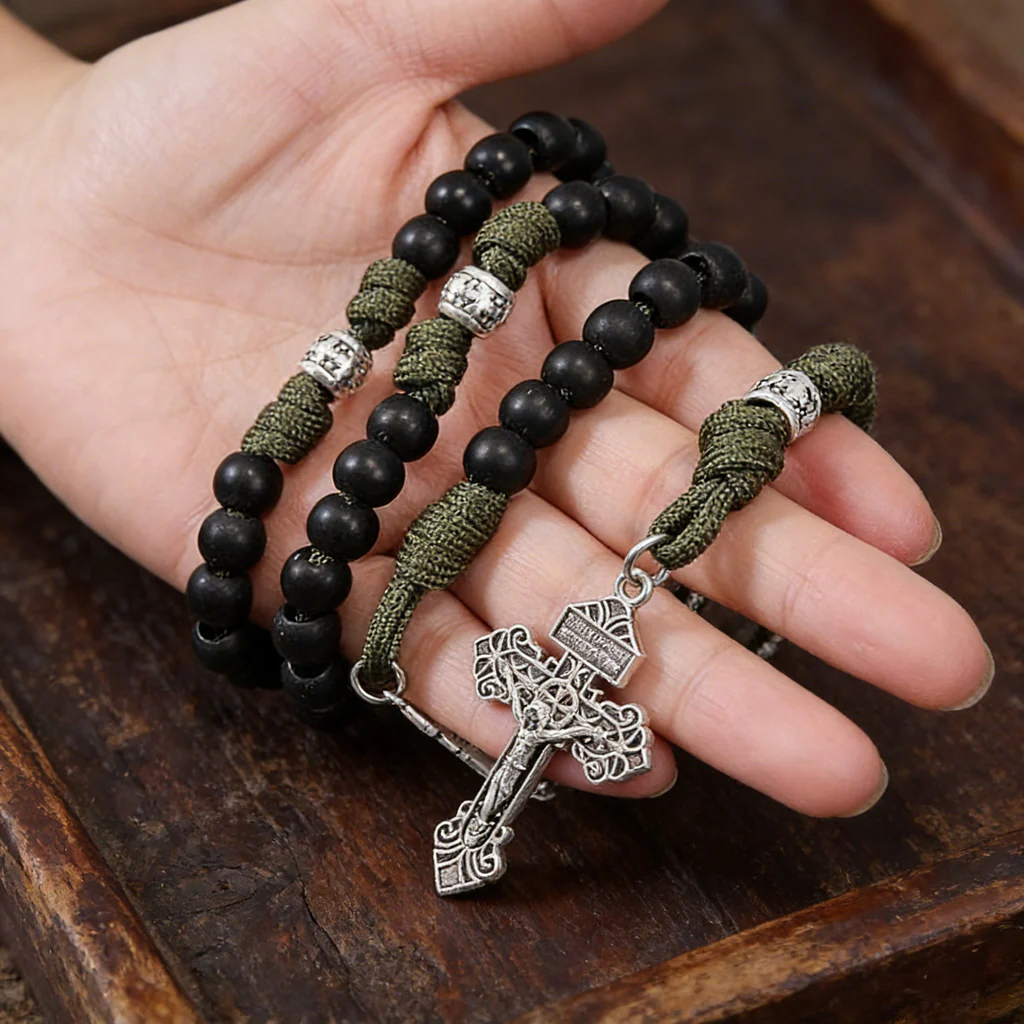 【Deal Today】Tactical Paracord Rosary – St. Michael Protection & Rugged Faith - Image 15