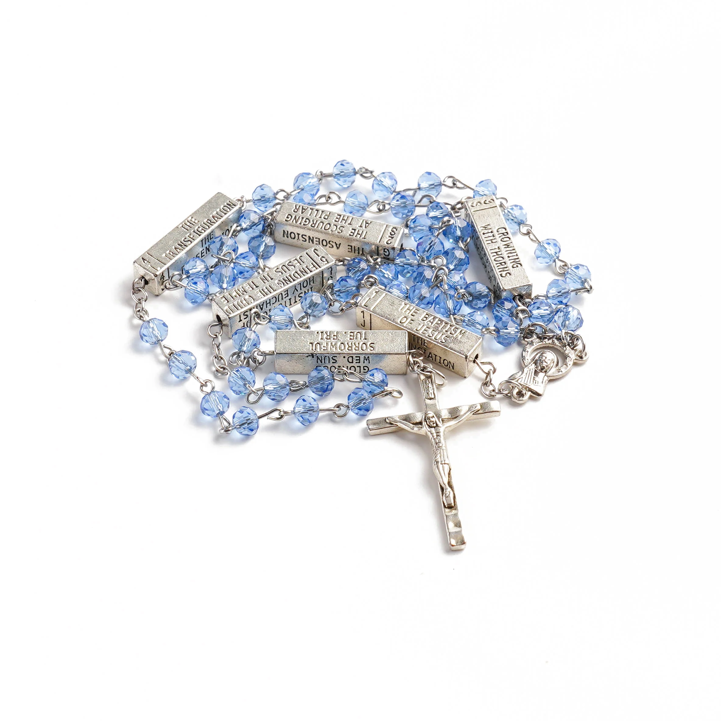 The Mysteries Rosary Engraved Mystery Bar Amen Artisan - Image 8