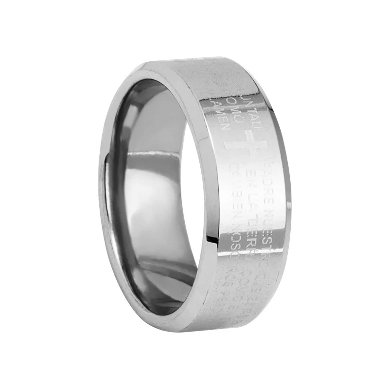 Titanium Steel Cross Scripture Ring | Amen Artisan - Image 6