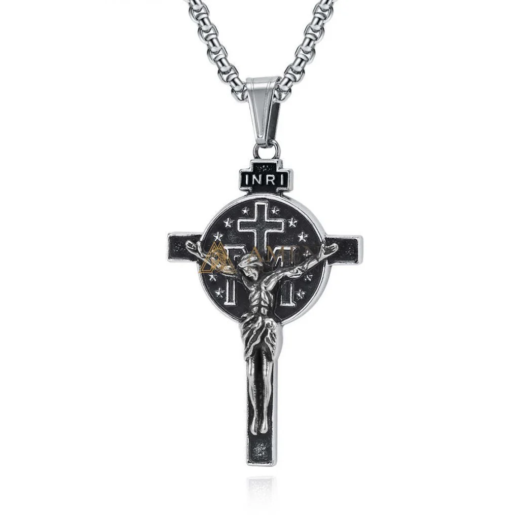 Titanium Steel Crucifix Necklace Amen Artisan - Image 10