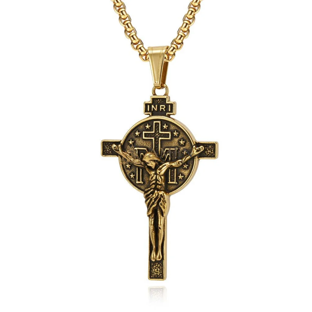 Titanium Steel Crucifix Necklace Amen Artisan - Image 8