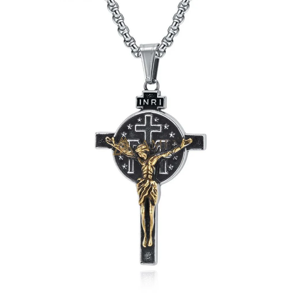 Titanium Steel Crucifix Necklace Amen Artisan - Image 9