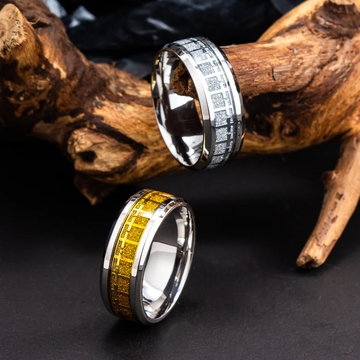 Titanium Steel Multi-Cross Ring | Amen Artisan - Image 3
