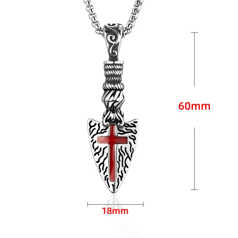 Amen Artisan Vintage Carved Cross Oil Drop Craft Pendant - Image 5