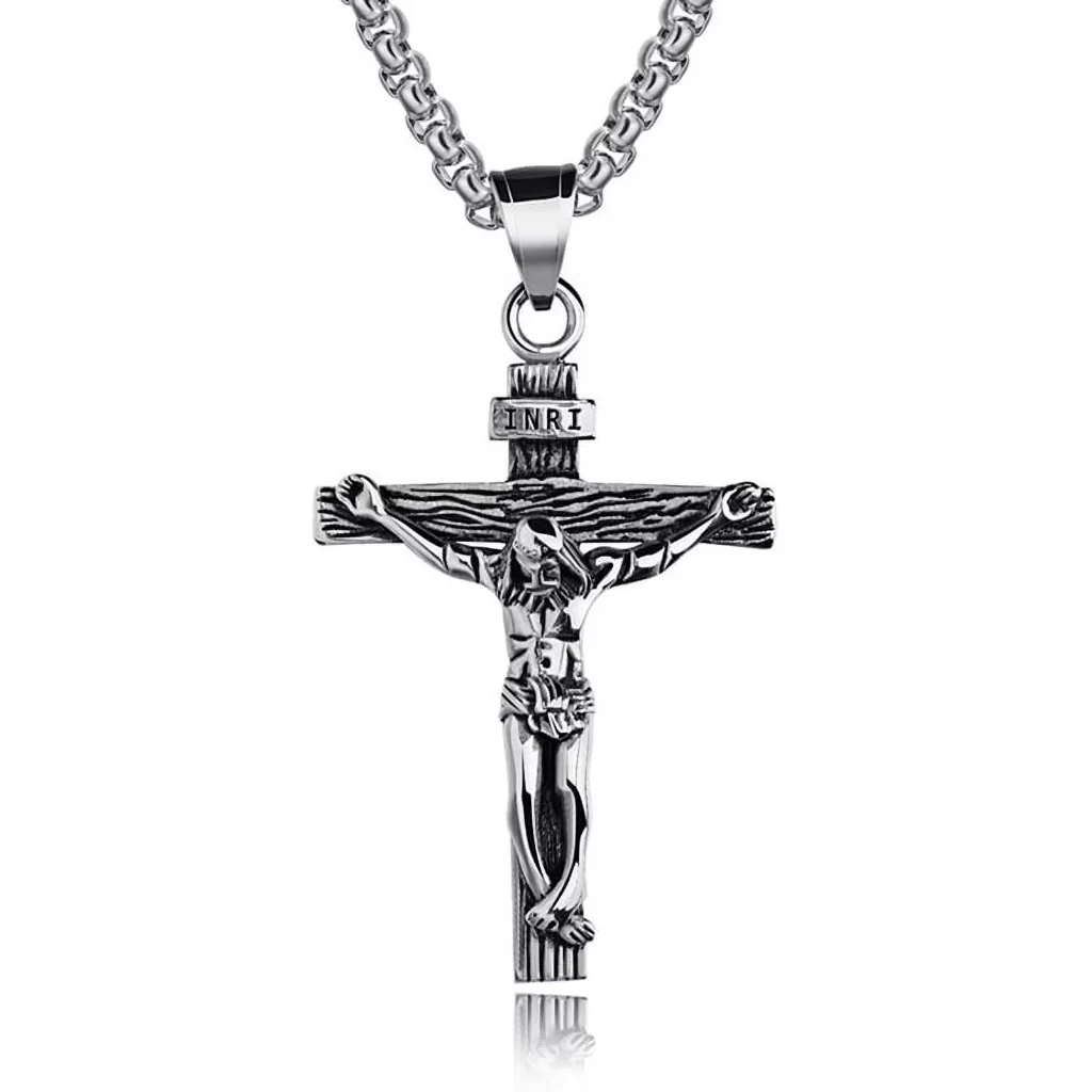 Vintage Crucifix Necklace Amen Artisan - Image 7