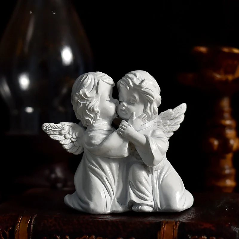 Vintage Fairy & Angel Sculpture | Whimsical Desktop Vignette, Miniature Enchantment - Image 6