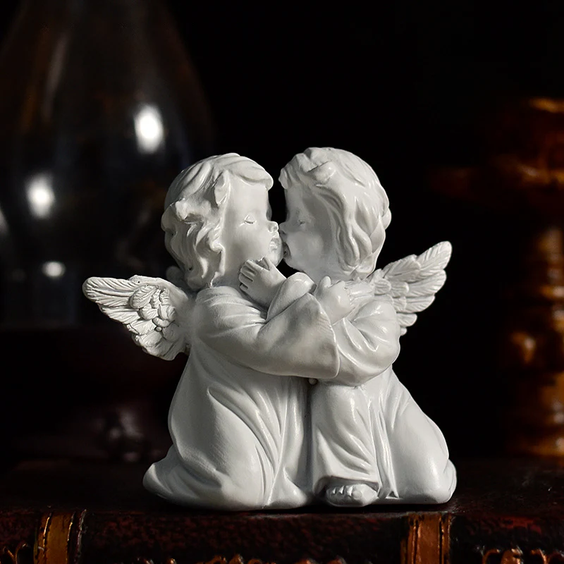 Vintage Fairy & Angel Sculpture | Whimsical Desktop Vignette, Miniature Enchantment - Image 7