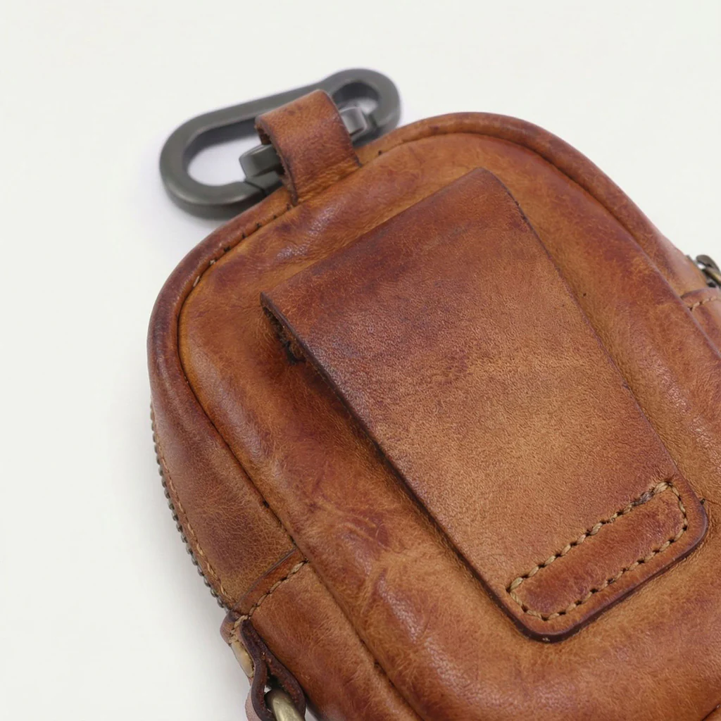 Vintage Full-Grain Leather Rosary Pouch — Classic Faith Storage Case - Image 12