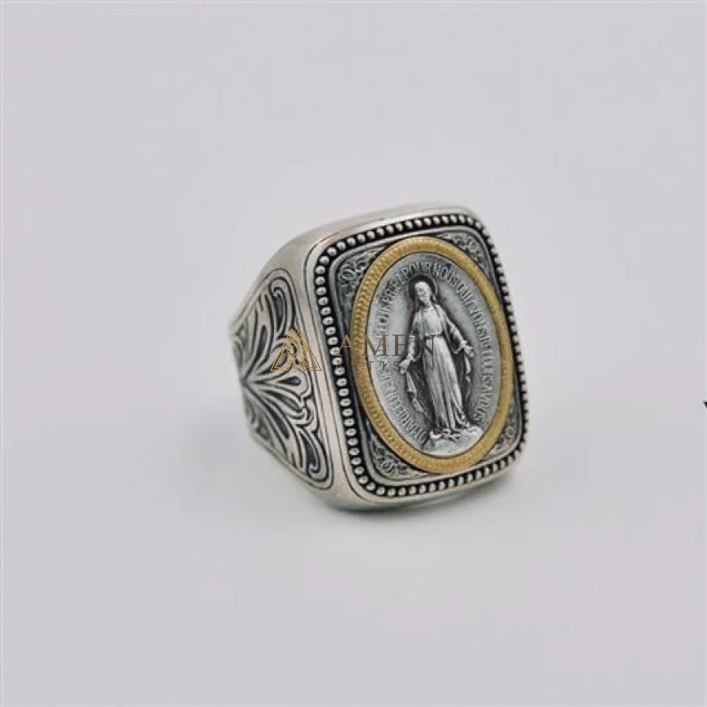 Virgin Mary Ring Amen Artisan - Image 3