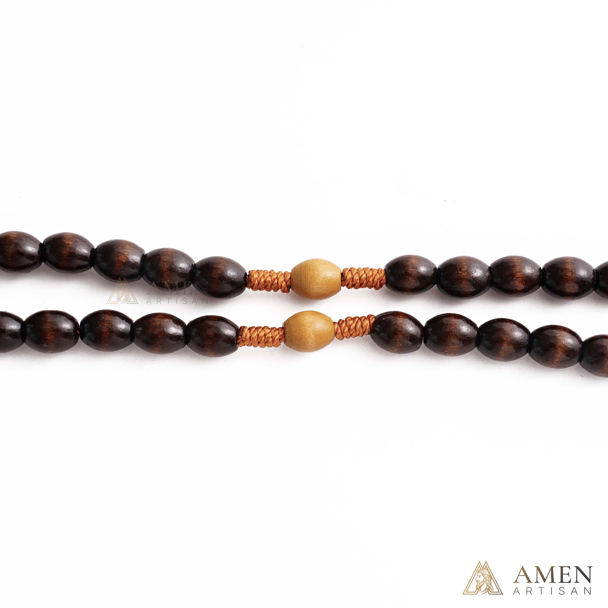 Woven Cord Wooden Rosary with St. Benedict Medal Cross - Sacred Blessing | Amen Artisan - Image 10